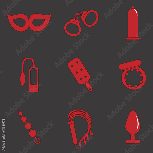 Sex toys for bdsm and erotic pleasure 