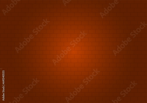Seamless red brick wall vector background image, center light decorative background.