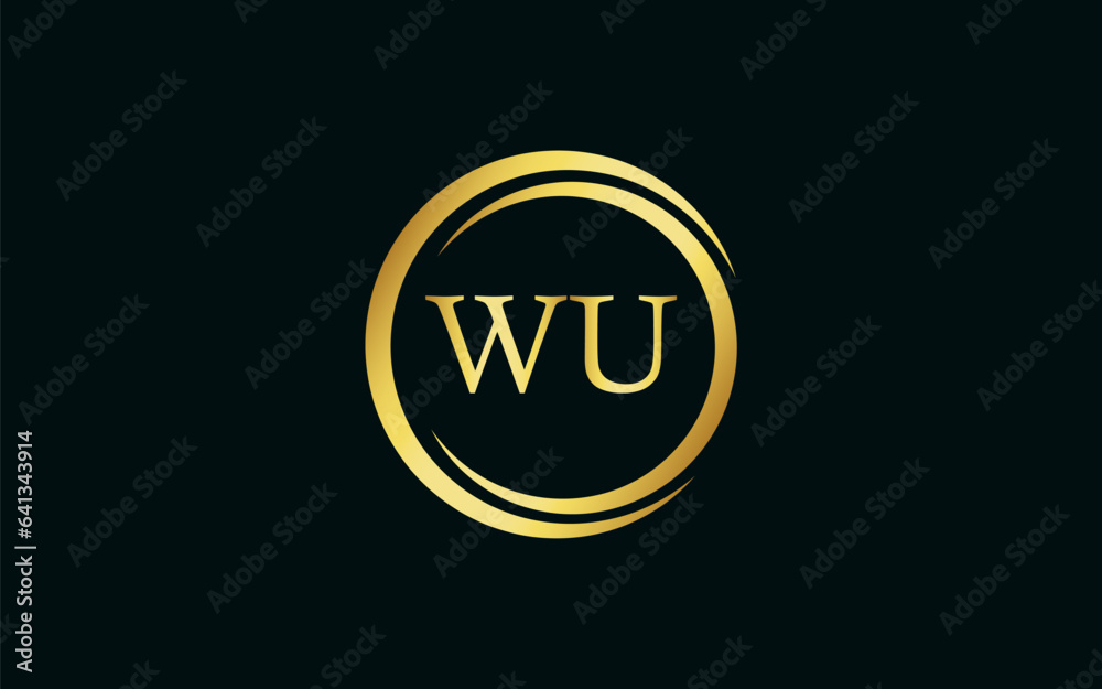 WU latter royal logo, modern design, initial based latter logo vector file illustration ESP10
WU latter royal logo, modern design, initial based latter logo vector file illustration ESP10