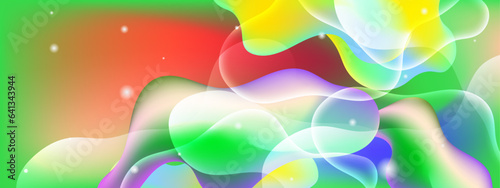 vector liquid shapes background gradient