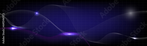 Abstract background on technology and digital data connection ,
Modern communication style concept blue and black tones , background design vector illustration 
at the back is a table .