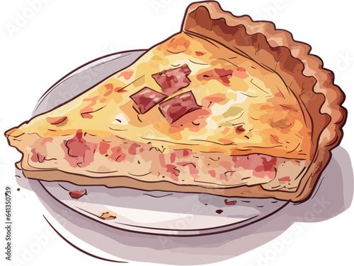 Clip art of quiche