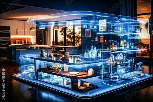 Virtual reality with AI assistant for smart kitchen