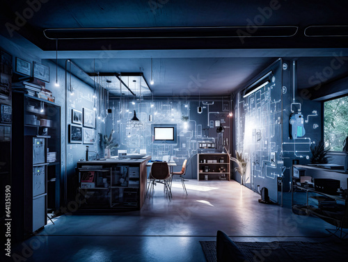 home automation technology. home automation tools such as smart thermostats, lighting controls, and security systems