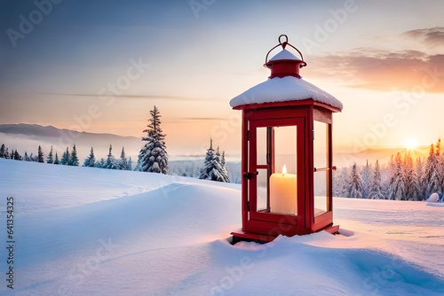 red lantern in winter © The Capture,s