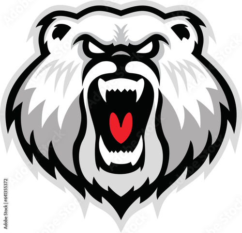 Wallpaper Mural Angry bear head mascot,Bear logo template vector.  Vector illustration Torontodigital.ca