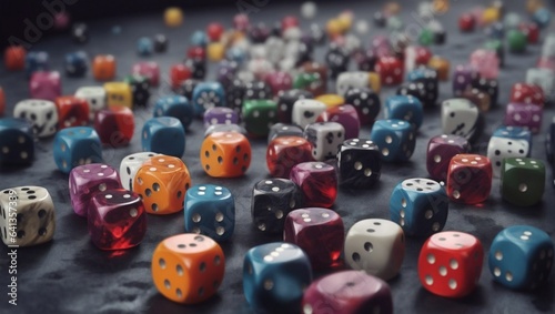 dices on the table