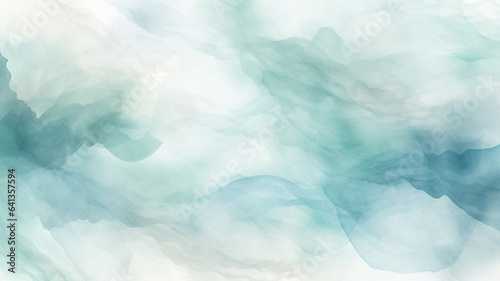 Watercolor Backgrounds: Gentle Pale Green and White