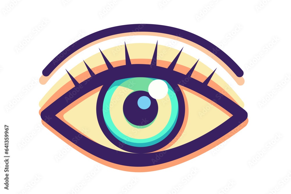 eye icon eye symbol eye logo flat colorful vector eye icon eye symbol eye logo flat colorful vector