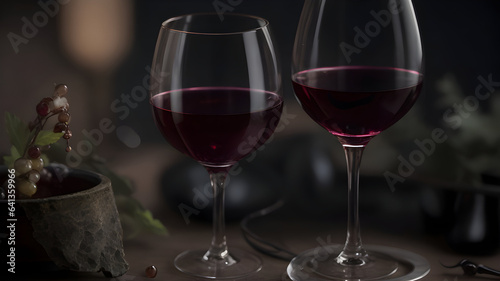 , wineglass, red wine, beverage