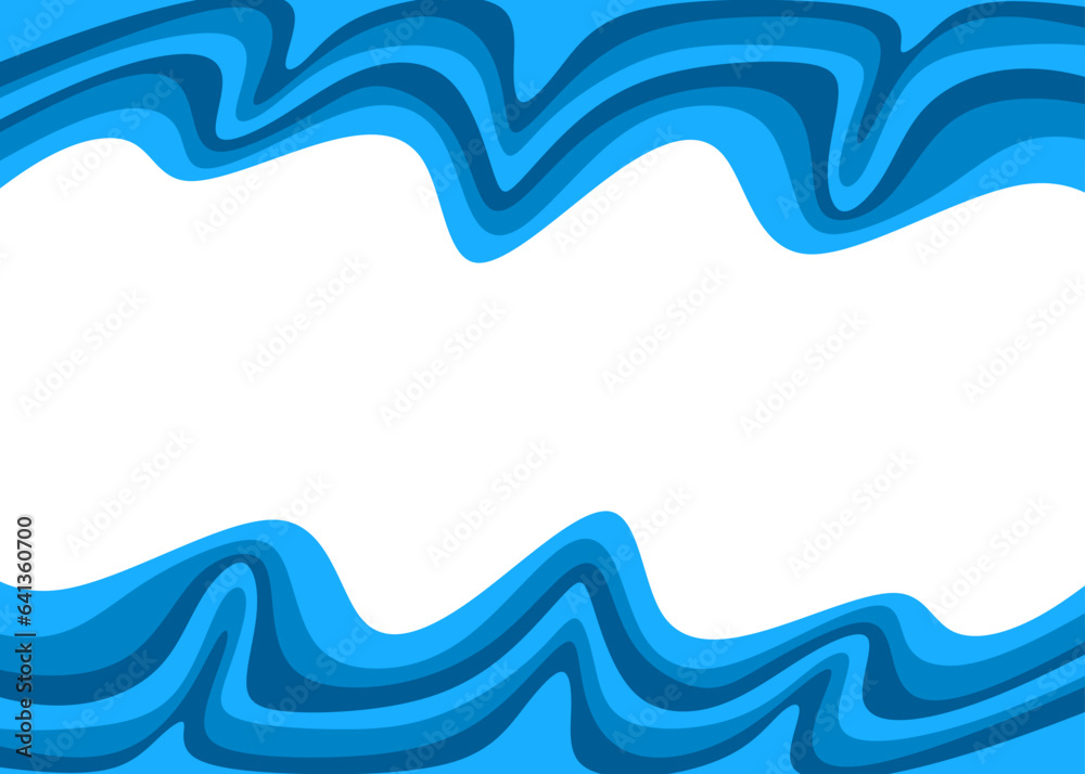 Fototapeta premium Minimalist background with colorful gradient wavy lines pattern and with some copy space area