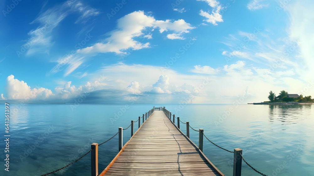 Obraz premium Tourism Resort with island 