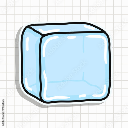 Cute Ice Cube sticker character