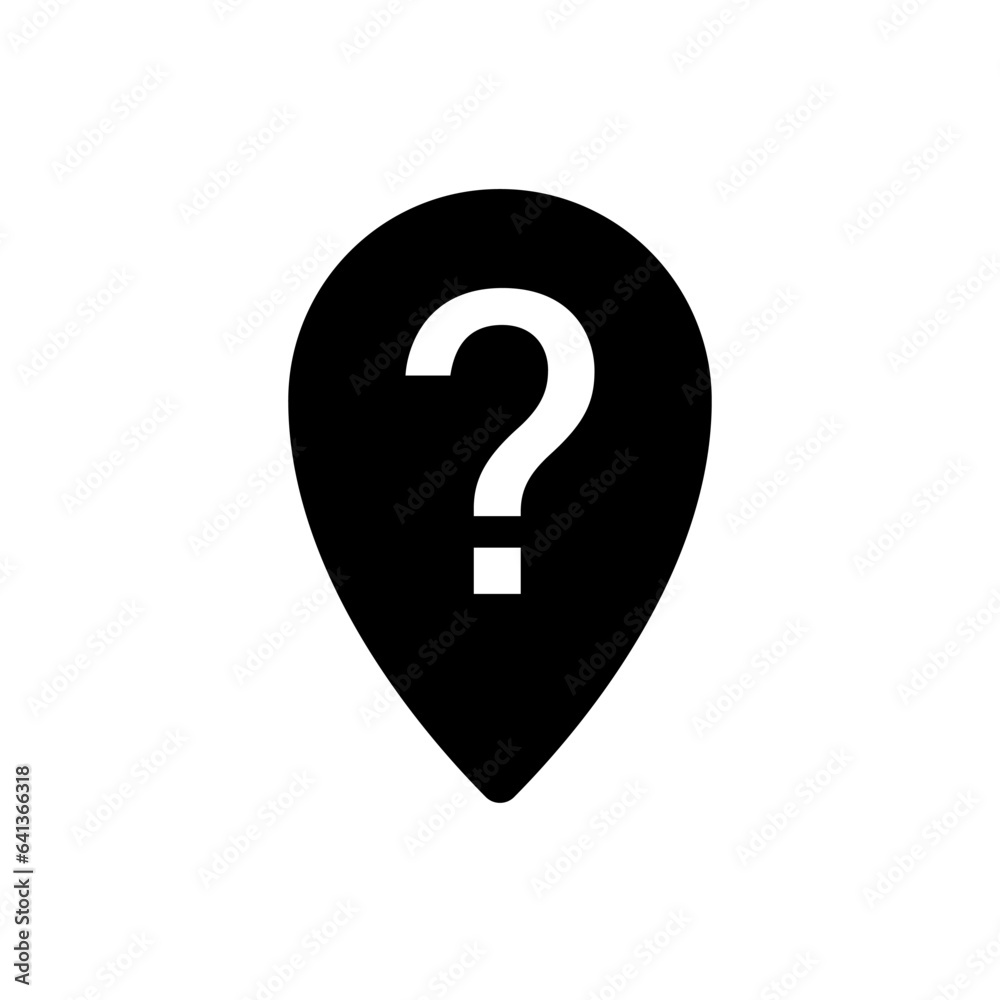 Pin question icon symbol simple desiggn Pin question icon symbol simple desiggn