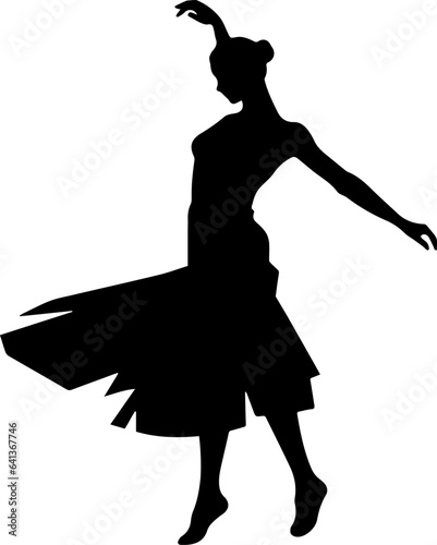 Dancing Woman Silhouette