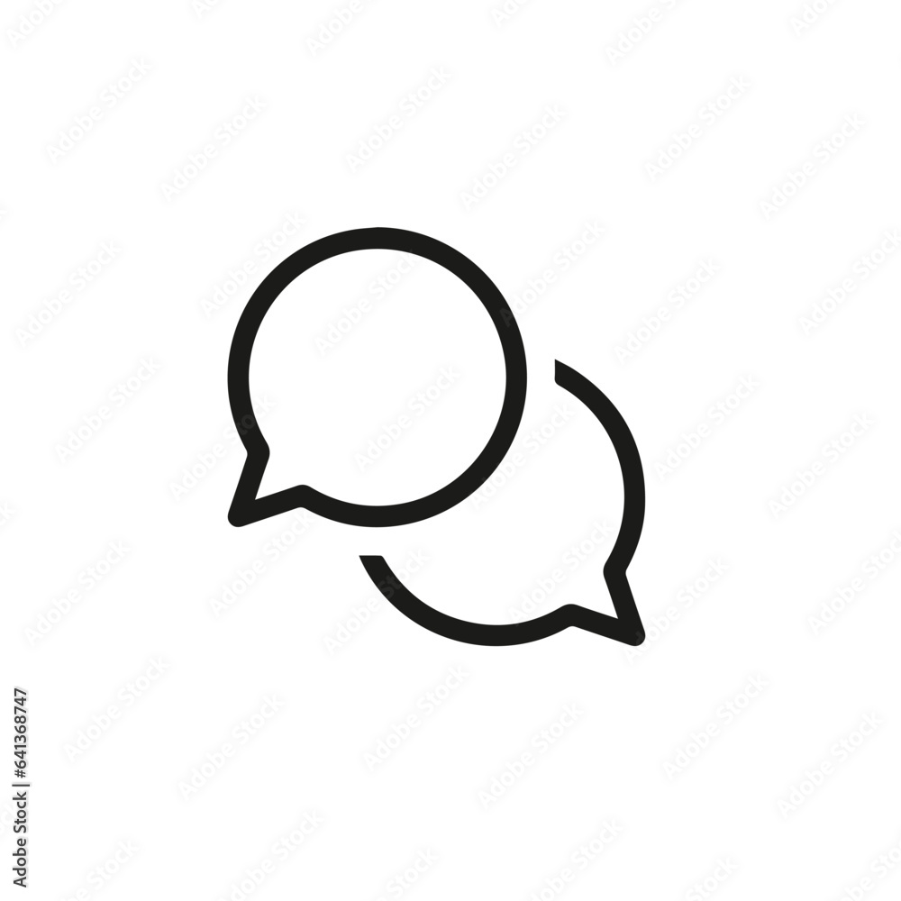 Chat icon vector. Linear style sign for mobile concept and web design. Chat symbol illustration. Pixel vector graphics - Vector.
Chat icon vector. Linear style sign for mobile concept and web design. Chat symbol illustration. Pixel vector graphics - Vector.