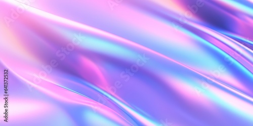 Holographic background with glass shards. Rainbow reflexes in pink and purple color. Abstract trendy pattern. Texture with magical effect