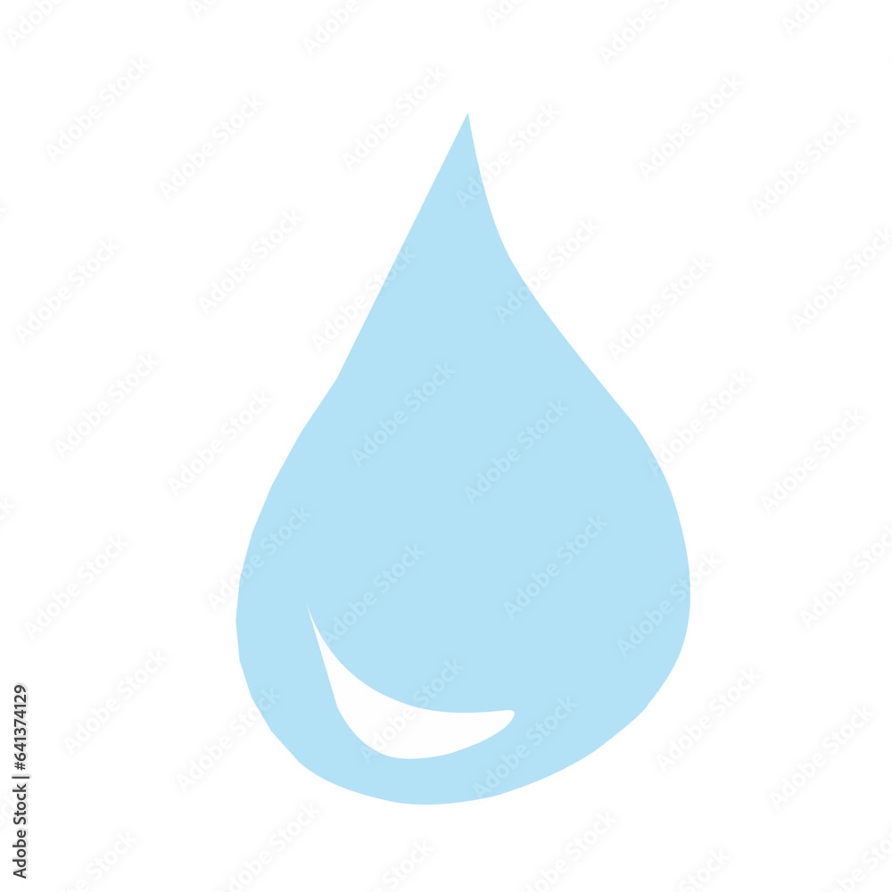 Vector blue water drop icon set Vector blue water drop icon set