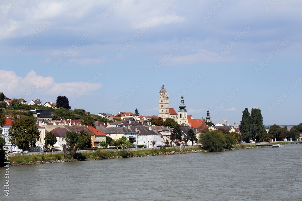 Blick auf Krems an der Donau.