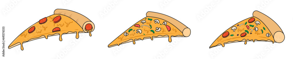 a slice of pizza piece of pepperoni cheese pizza with mushroom topping a slice of pizza piece of pepperoni cheese pizza with mushroom topping