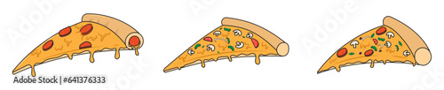 a slice of pizza piece of pepperoni cheese pizza with mushroom topping