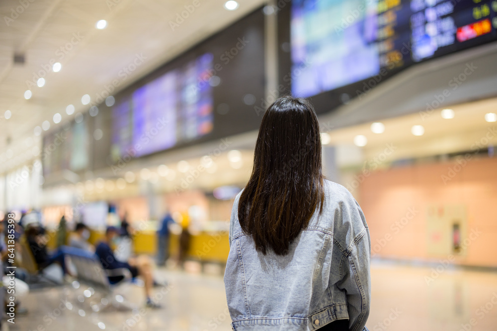 Travel woman in the airport Travel woman in the airport