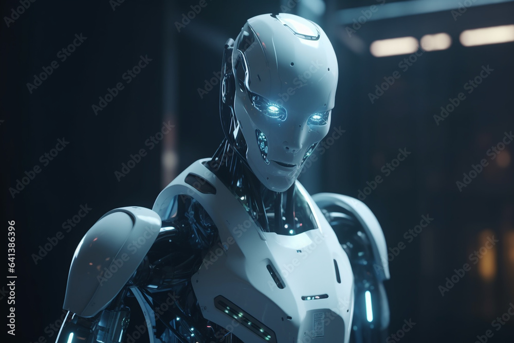 Artificial intelligence by command for something Futuristic technology transformation Artificial intelligence by command for something Futuristic technology transformation