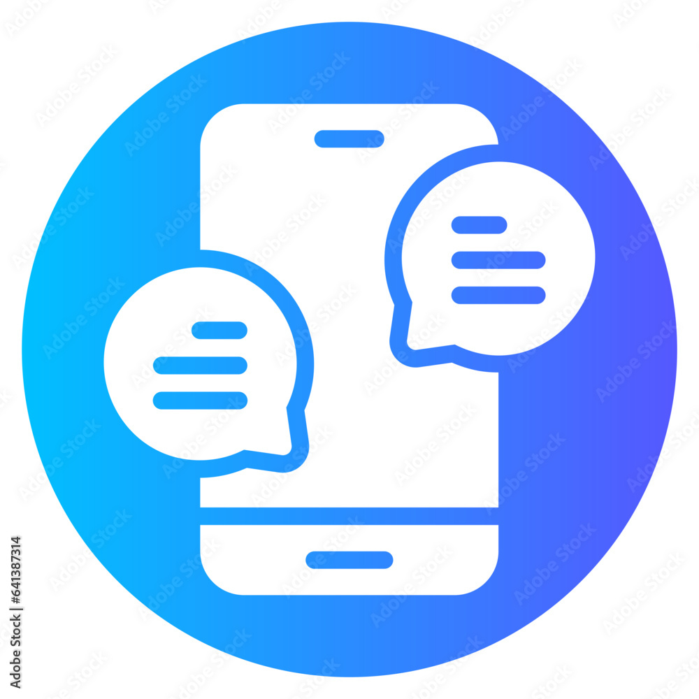 chat gradient icon chat gradient icon