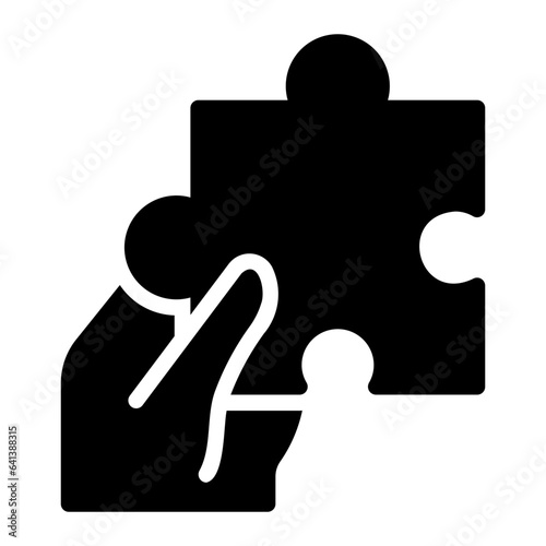 solution glyph icon