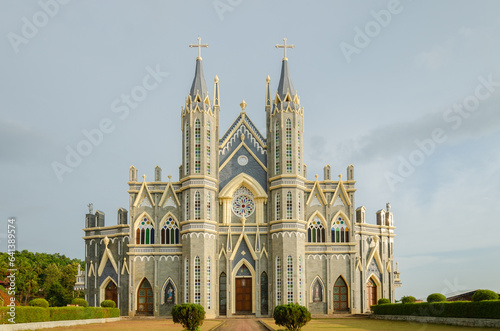 St. Lawrence minor basilica at Attur, Karkala, India photo