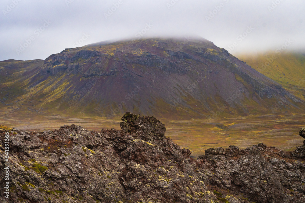 Ladscape of the Saxhóll Crater (Iceland)