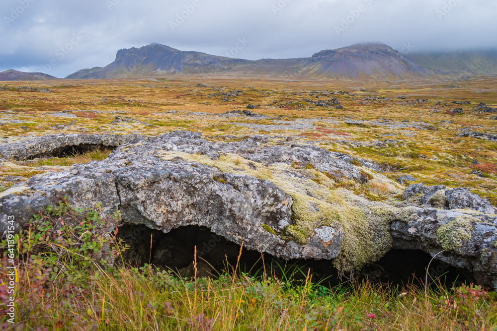 Ladscape of the Saxhóll Crater (Iceland)