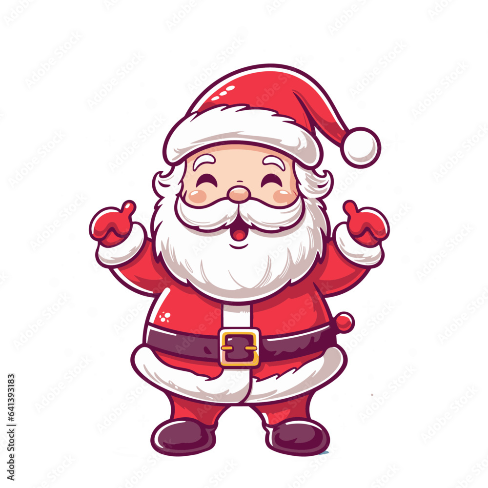 Santa Claus Christmas, funny mascot vector illustration Santa Claus Christmas, funny mascot vector illustration