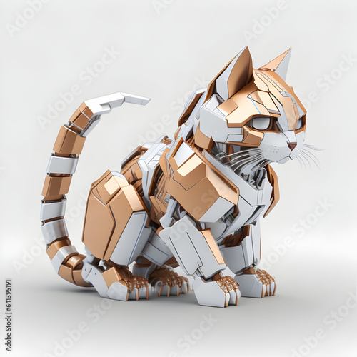 Futuristic Robotic Cat, Animal Robot, Robot Cat, Innovative Design, AI