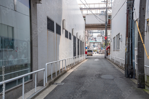 Street alley at daylight in Himeji City, Japan © Agustin A