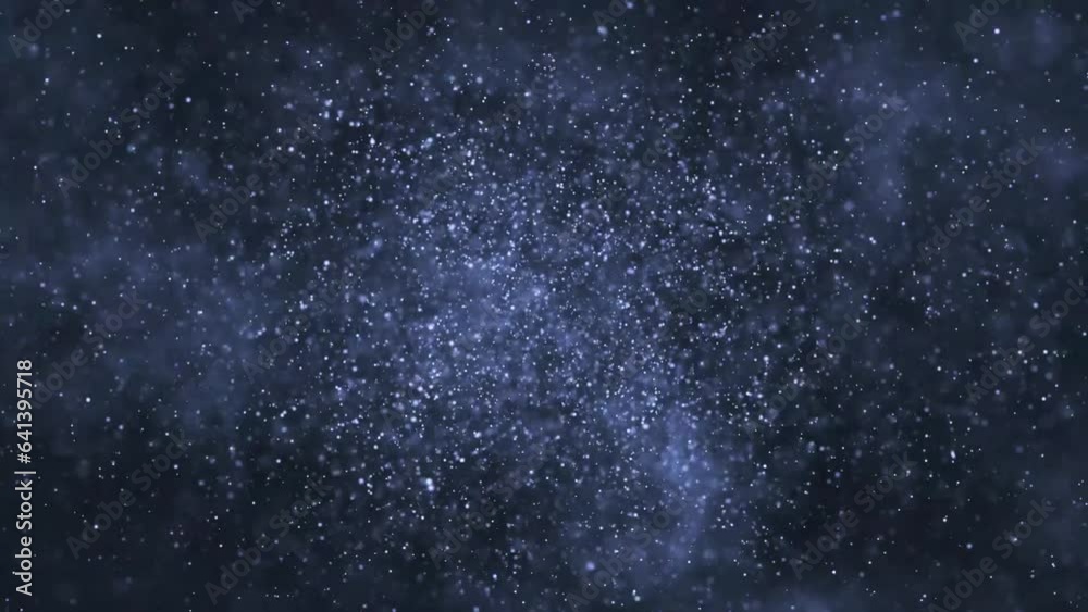 Blue Particles space effect background Blue Particles space effect background