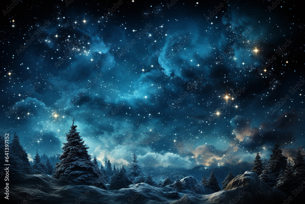 dark blue navy snowy winter background,christmas time