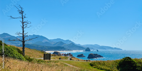 Oregon Coast, Ecola State Park view point. photo
