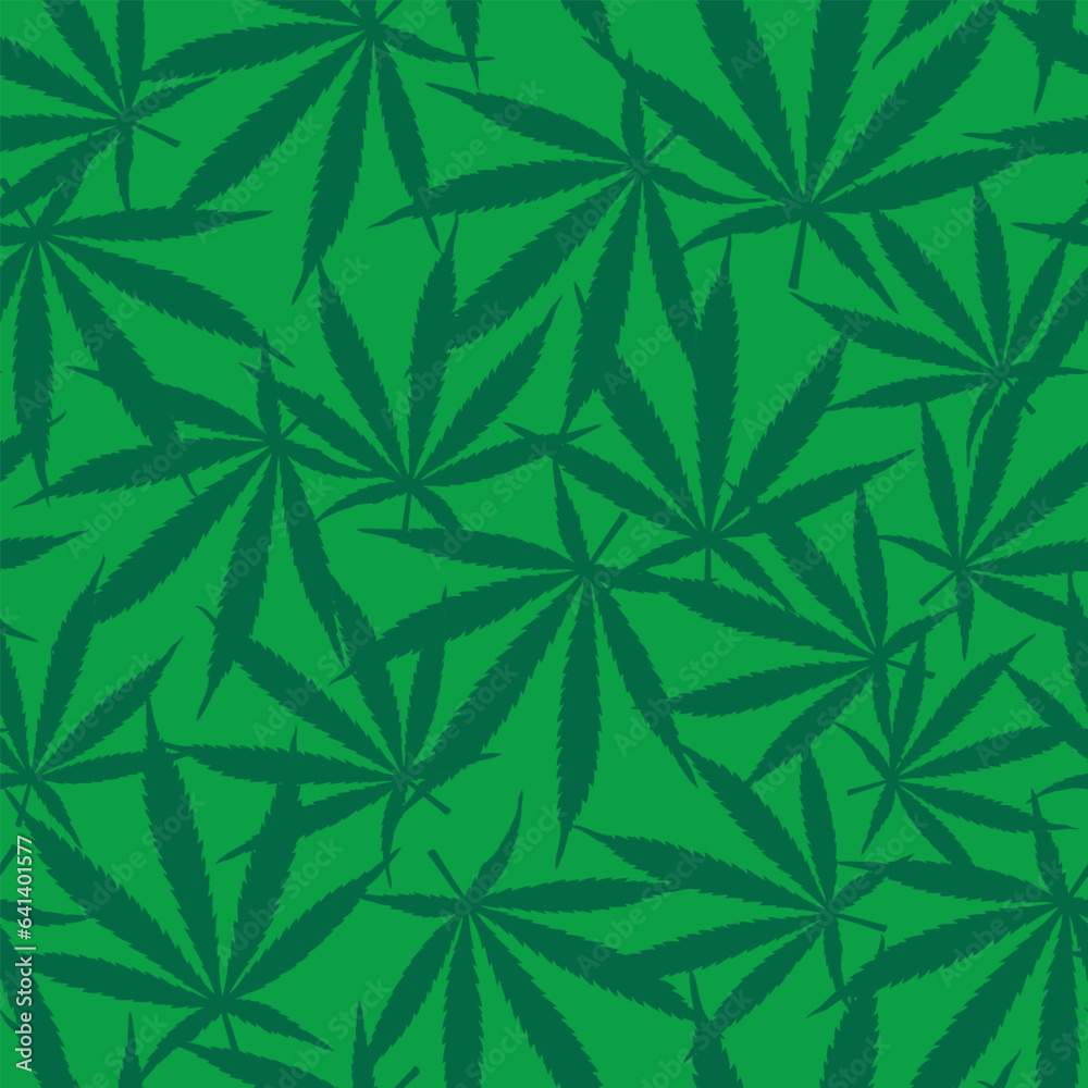 Cannabis pattern, seamless, create many kinds of prints vector job type