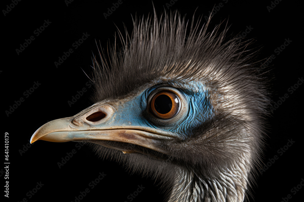 Fototapeta premium Portrait of emu close up