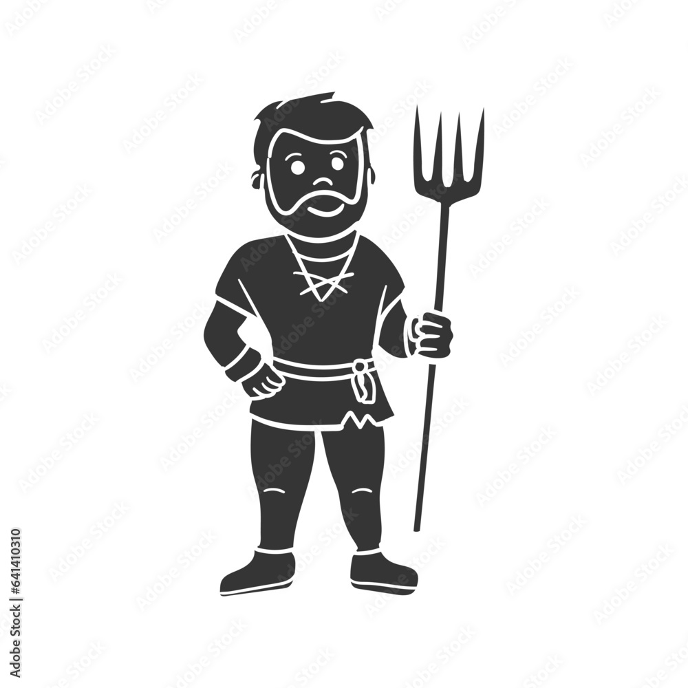 Farmer Icon Silhouette Illustration. Agriculture Farm Vector Graphic Pictogram Symbol Clip Art. Doodle Sketch Black Sign. Farmer Icon Silhouette Illustration. Agriculture Farm Vector Graphic Pictogram Symbol Clip Art. Doodle Sketch Black Sign.