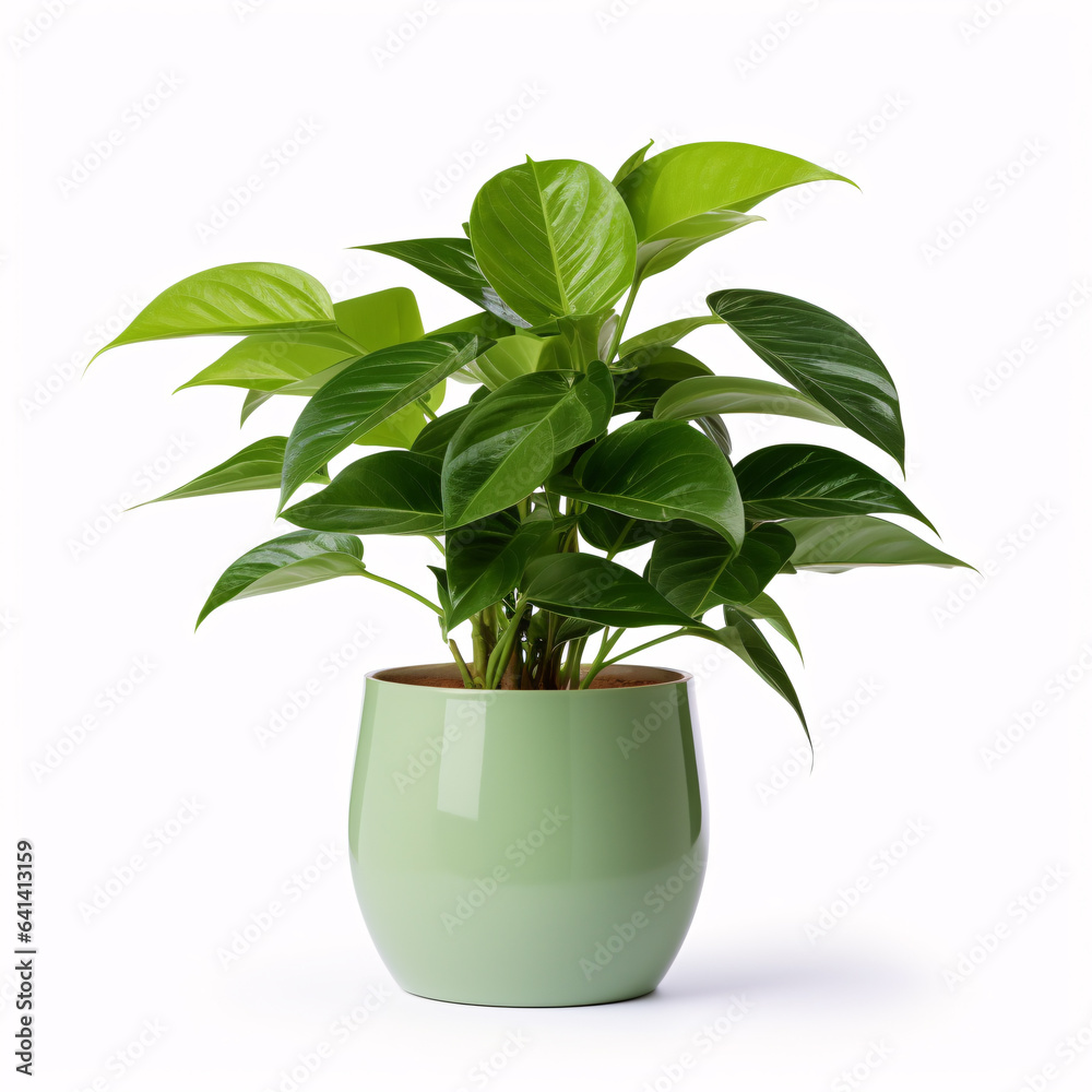 In sharp isolation against a white canvas, a vibrant green plant thrives. In sharp isolation against a white canvas, a vibrant green plant thrives.
