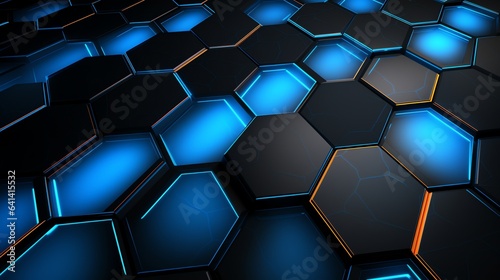 Colorful hexagon abstract background suitable for technology  corporate  and design concepts. Ideal for web banners  presentations  and digital artwork.