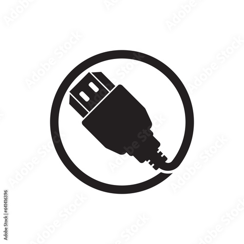 hdmi port line icon vector. hdmi port sign. isolated contour symbol black illustration