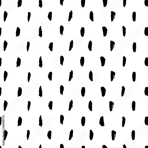 Trendy abstract  seamless vector pattern with black line on white background. Minimal geometric background. Vector graphic illustration. Abstract vector background.