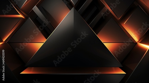 triangle abstract wallpaper  modern colorfull  glow in the dark  neon color  future  SCi  orange  Red  Black