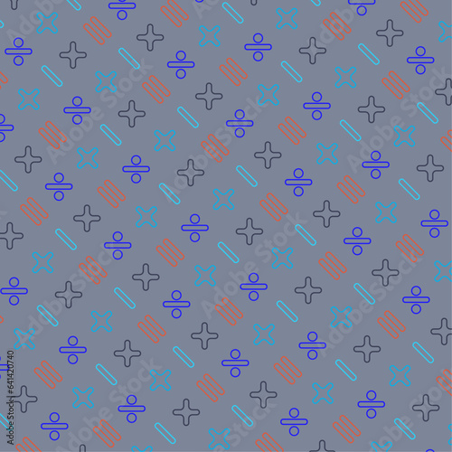 Pattern math symbols texture seamless creative decoration concept vector