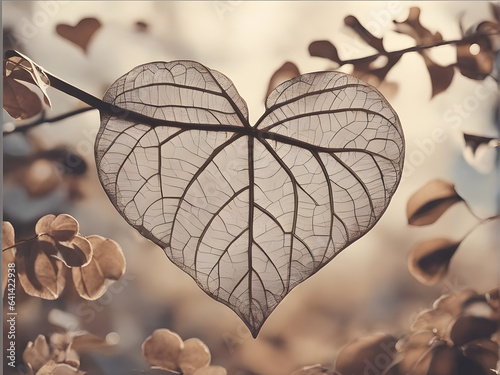 Heart-shaped nature: Symbolizing life's harmony. World Heart Day.