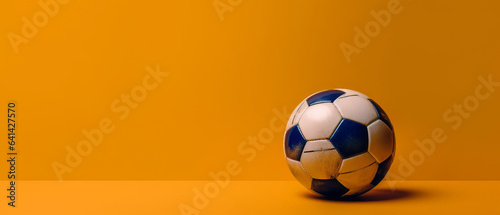 a cover image for european football in a product photography style.