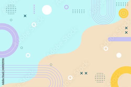 Flat design geometric abstract background1